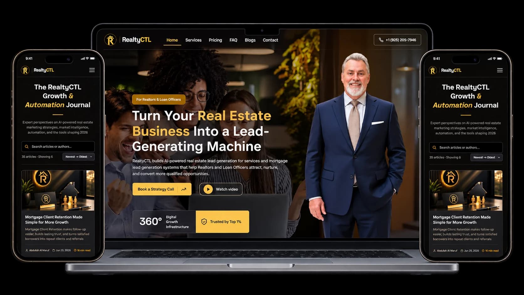 RealtyCTL product experience across desktop and mobile
