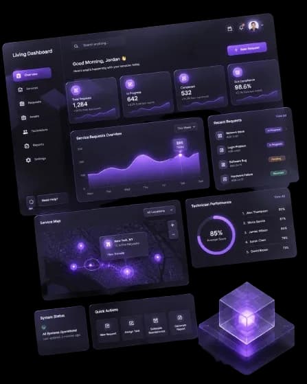 Internal tools and admin dashboard illustration