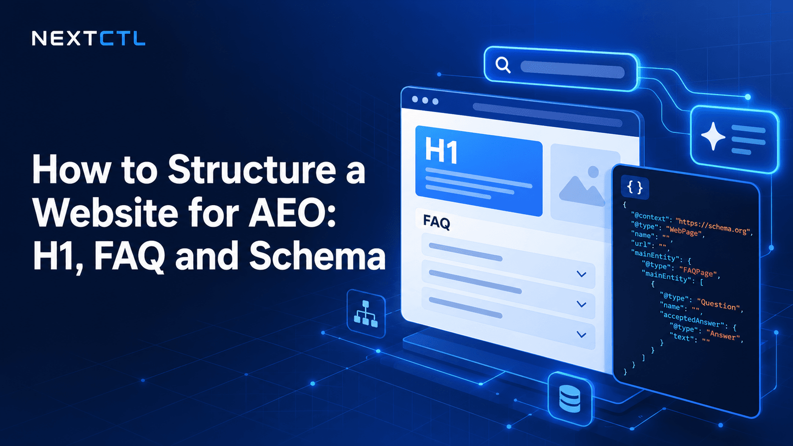 How to Structure a Website for AEO: H1, FAQ and Schema