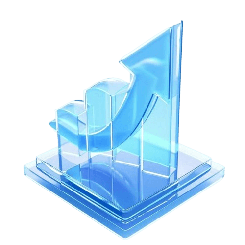 Abstract illustration of ROI projection dashboard