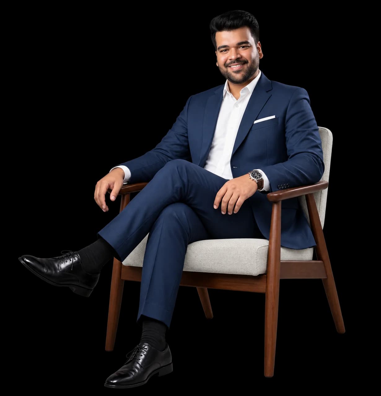 Atiq Md Rezaul Hoque Turjo, Founder and CEO of NextCTL, seated in a lounge chair
